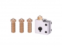 Heat block with heater and sensor E3D V5 / V6 Volcano incl. nozzles